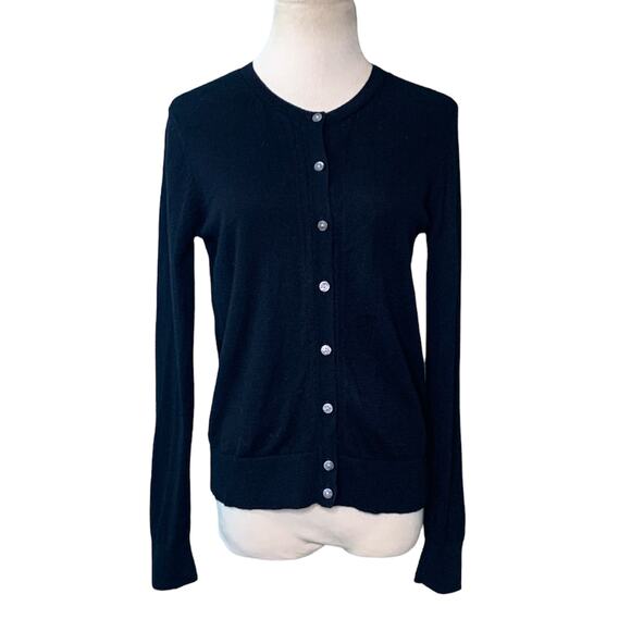 A new day buttoned long sleeves black cardigan size XS - Picture 1 of 9
